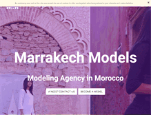 Tablet Screenshot of marrakechmodels.com